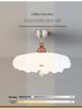 Pre-owned Walnut Dining Table Swing Arm Chandelier, French Cream Style, Eye-Protective.
