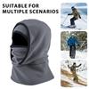 Skiing Headgear Outdoor Winter Warm Hat 3-in-1 Integrated Thermal Hood Scarf Face Guard Sports Running Hat