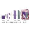 5-Piece Manicure Kit: Press-on Nail Tool with Wood Grain File, Polishing Strip, Wood Stick, Horn Brush & Sponge Block