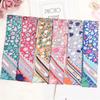 Lenço de Bolsa Novo Estampa Floral Lenço de Seda Feminino Fita para Bolsa Faixa de Cabeça Feminina Lenço de Cabeça da Moda Lenços Longos e Xales