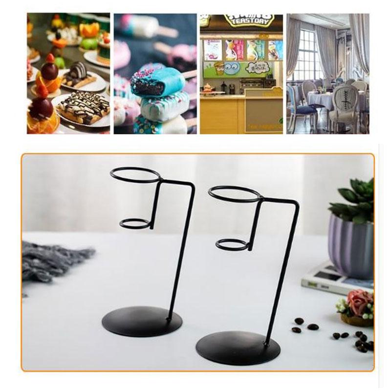 Ice Cream Cone Holder Display Stand Birthday Wedding With Base Popcorn Reusable