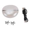 Clip On Earbuds With Bow Earrings Wireless Headphone Bluetooth 6.0 Ear Headphone with Jewelry for Women White