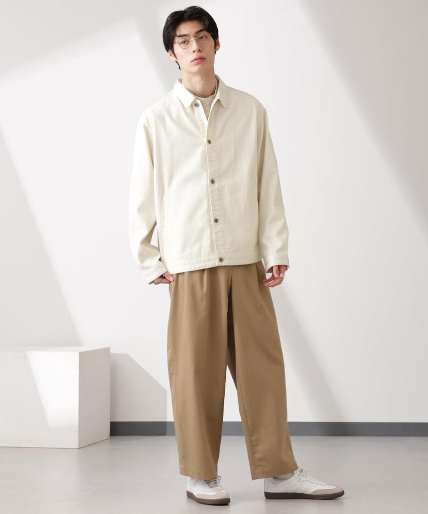 Nano Universe Denim Size Men's Blouson, M, 034, Ecru, 672-5112206