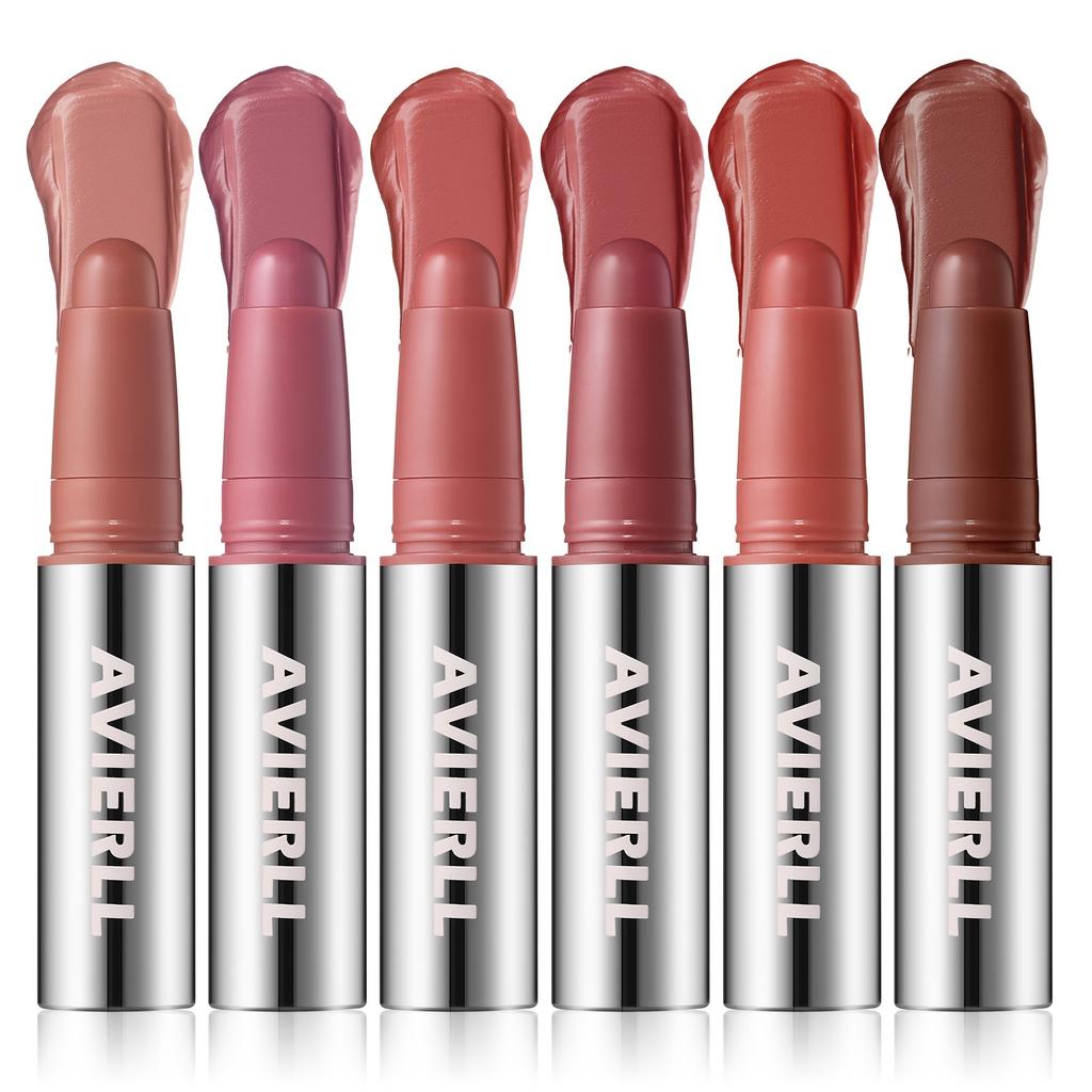 6 Colors Matte Lipstick Waterproof Velvet Nude Lipsticks Stick Smooth Red Brown Lip Pigments Long Lasting Lip Gloss Lips Makeup