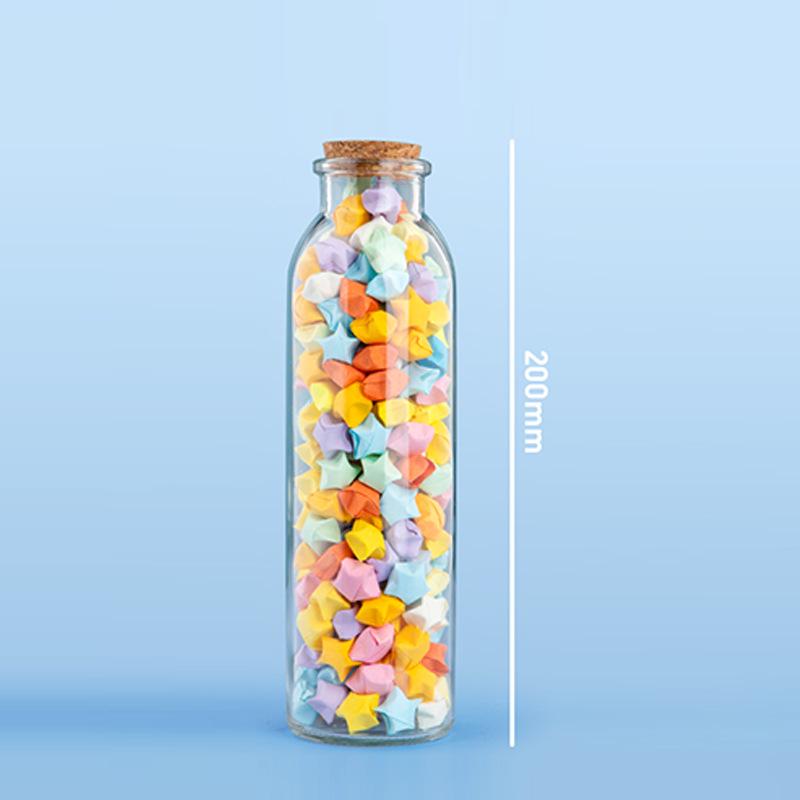 Luminous Starry Sky Glass Wish Bottle with Cork - Creative Gift for Birthdays or Women's Day