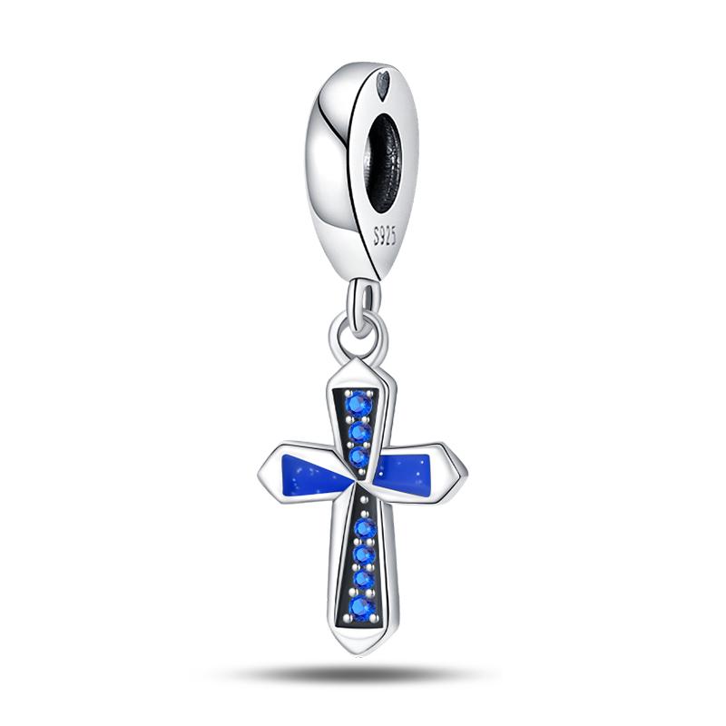 Holy Blessing copper Cross Wings Bible White Dove Classical 3mm Charm Bead Charms Bead Charms Compatible With Pandora Authentic Bracelets Do It Yourse