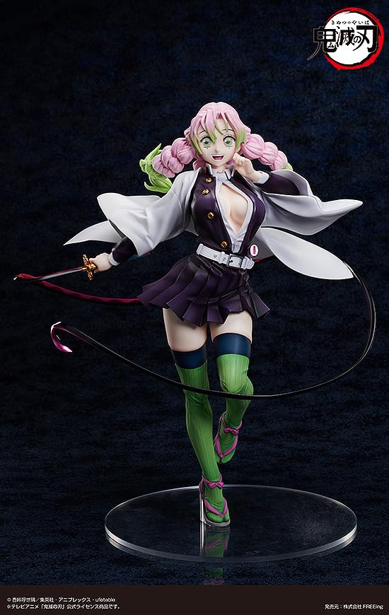 Demon Kimetsu no Yaiba Mitsuri Kanroji scară plastic pictat figurin finisat Slayer 1/4