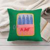 Sardine Cans Art Ins Cushion Cover Silky Short Plush Invisible Zipper Dustproof Sofa Pillow Case For Home Decor