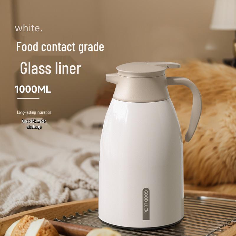 Large Capacity Insulated Glass Thermos for Students & Home Use