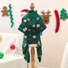 Pet Dog Universal Clothes Cute Green Christmas Clothing Autumn and Winter Comfortable Home Clothes Onesie