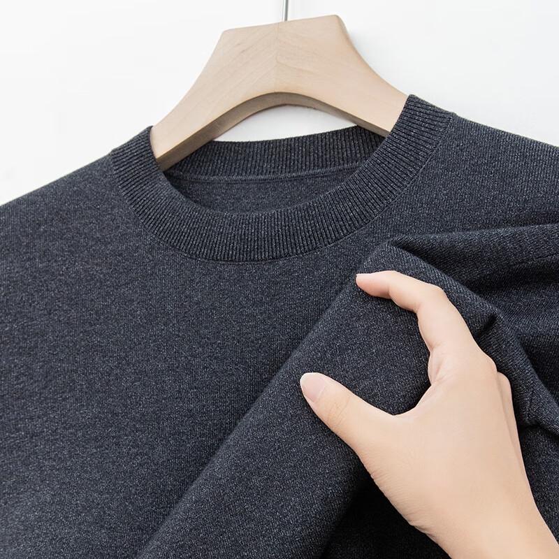 Yiliteng Men's Round Neck Pullover Sweater