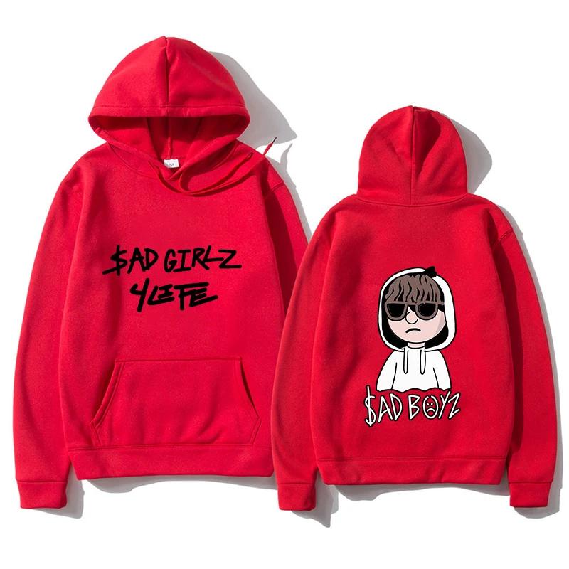 2024 Men's Sad Boys Printed Hoodies Harajuku Girls Hip Hop Pullover Fancy Music Gift Casual Loose Comfortable Sweatshirt