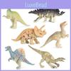 Kids Dinosaur Figure Collection Plastic Trex Stegosaurus And Brachiosaurus Decor