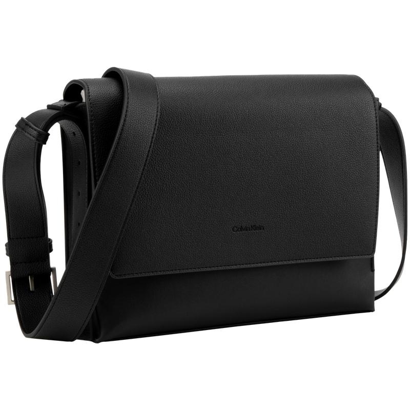 New CALVIN KLEIN Synthetic Material Crossbody Bag, Shoulder Bag Men's Space Black 4D3034G-UB1