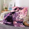 Custom Name Dark Fantasy Warrior Party Blanket For Couch Bed Plush Cozy Fuzzy Blanket Super Soft Warm Blankets For Fall And Winter 0916303
