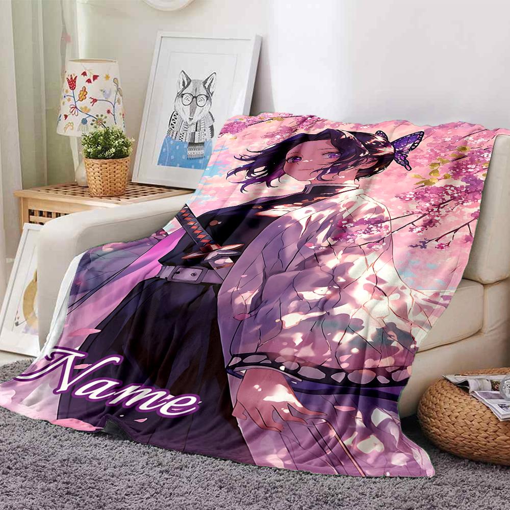 Custom Name Dark Fantasy Warrior Party Blanket For Couch Bed Plush Cozy Fuzzy Blanket Super Soft Warm Blankets For Fall And Winter 0916303