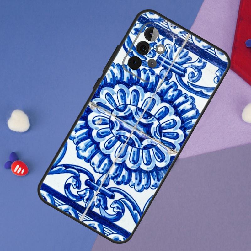 Moroccan Tile Case For Samsung Galaxy A14 A56 A36 A26 A16 A06 A54 A34 A12 A32 A52 A13 A33 A53 A15 A35 A55