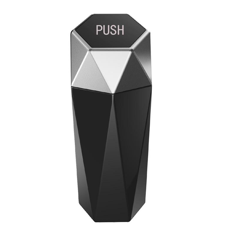 Mini Car Trash Can Portable Dustbin with Lid Leak-proof Auto Trash Bin for Automotive Home Bedroom Office Garbage Storage