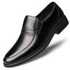 Men's Spring/Summer Hollow Leather Slip-On Shoes - Business Casual & Formal, Ideal for Middle-Aged and Elderly Dads
