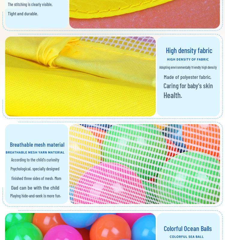 Cort de Joacă Pliabil pentru Copii Interior/Exterior cu Groapă cu Bile Oceanice și Coș de Baschet - Tematică Girafă