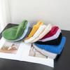 New Winter Korean Version Candy Color Rabbit Fur Fashion Simple Baotou Hat Women's Plush Thermal Knit Hat Cold Hat Pullover Hat
