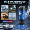 2PCS Car LED Lens Headlight H4 12V Mini Lens Super Bright Hi/Lo Beam White Light 6500K for Cars & Motorcycles Model Compatible