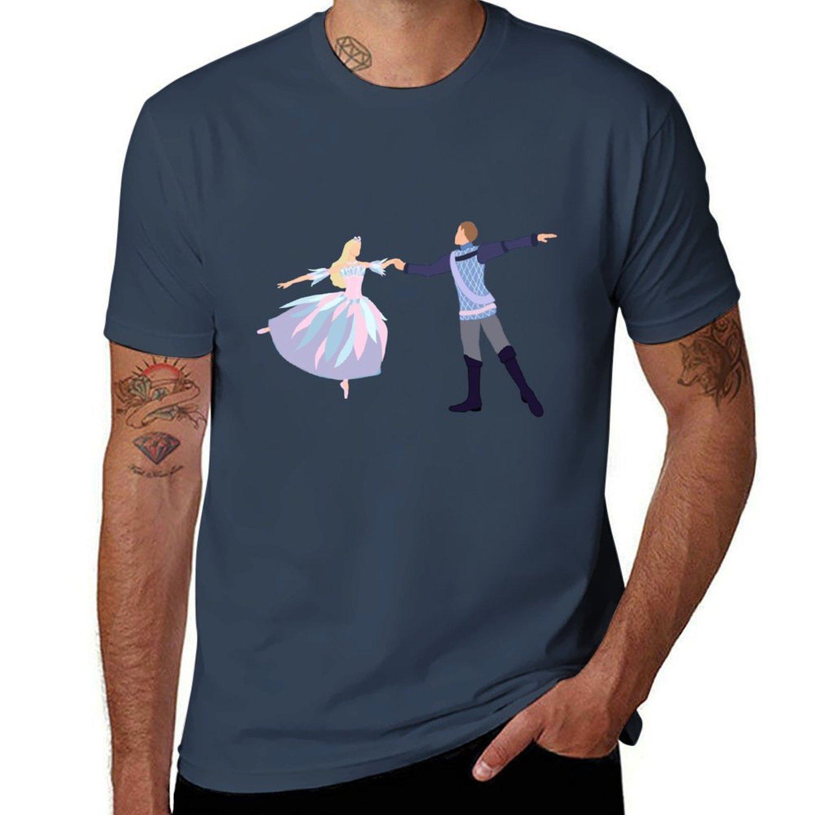 Odette And Daniel Dancing Tshirt Daily Wear Plain Short Sleeve Shirt S