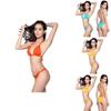 Hochwertiger String-Badeanzug Hochtaillierter Badeanzug Wunderschönes Einfarbiges Brasilianisches Bikini-Set für Damen