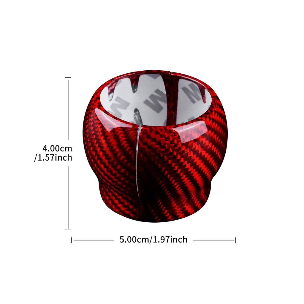 AIRSPEED Carbon Fiber Accessory Interior Interior Parts Gear Shift Knob Head Cover Handle Sticker