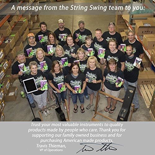 Cintre de guitare - Chaîne swing - CC01K - Noyer noir - Matelassé - Caoutchouc