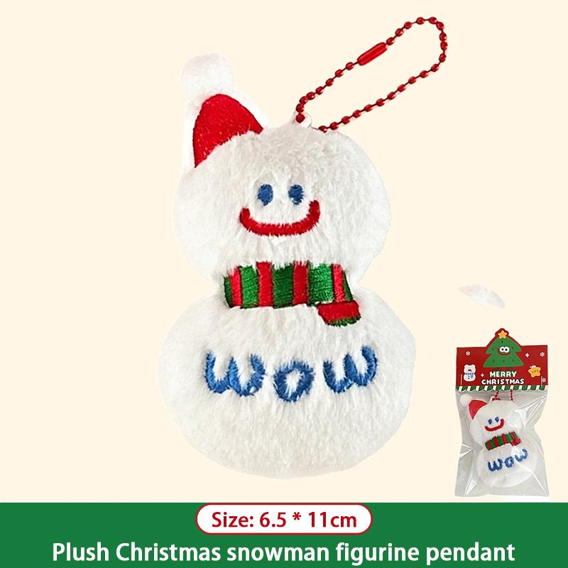 Christmas Plush Toy Hanger Christmas Tree Decoration Santa Claus Backpack Keychain Hanger Penguin Small Pendant