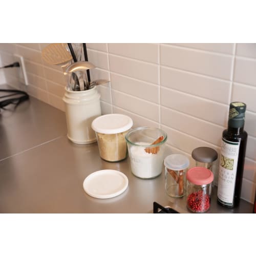 Weck Gift Box (Mold 500ml X 2 / Silicone Cap L White X 2 Set) WE-S215