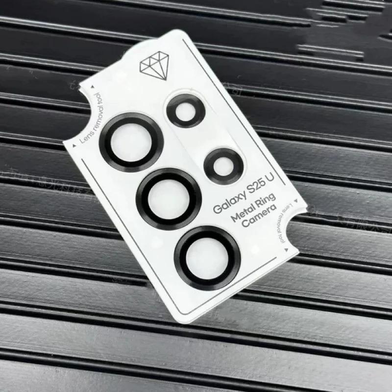 1Set HD Metal Camera Tempered Glass Cover for Samsung Galaxy S25 S24 Ultra Plus Anti-scratch Lens Ring Protect Film Accessorios
