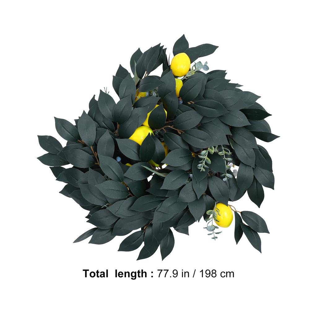 Simulation Green Plants Rattan Lemon Cane Decor Household Artificial Vine