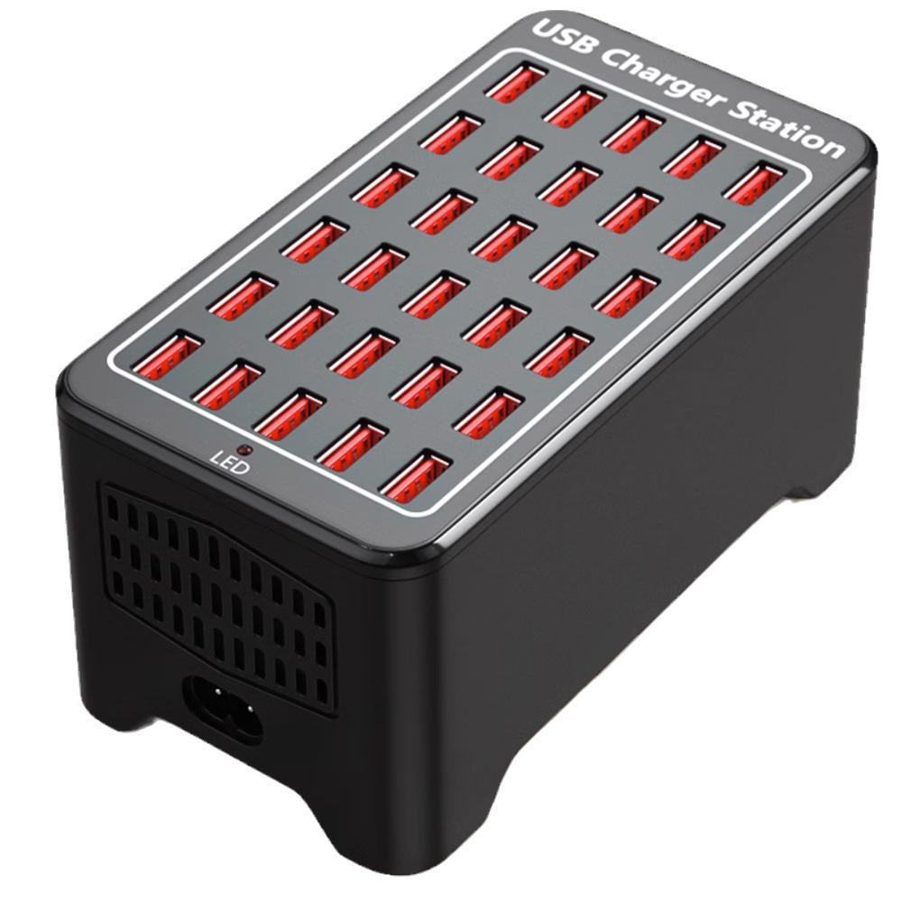 150W Multi-Port USB Charger, 1A/2A, with 10, 15, 20, and 30-Port Fast Charging