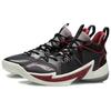 Li Ning Zhengfeng Abrasion Resistant Slip Resistant Mid top Performance Basketball Shoes Men's Black Red ABAR083-1