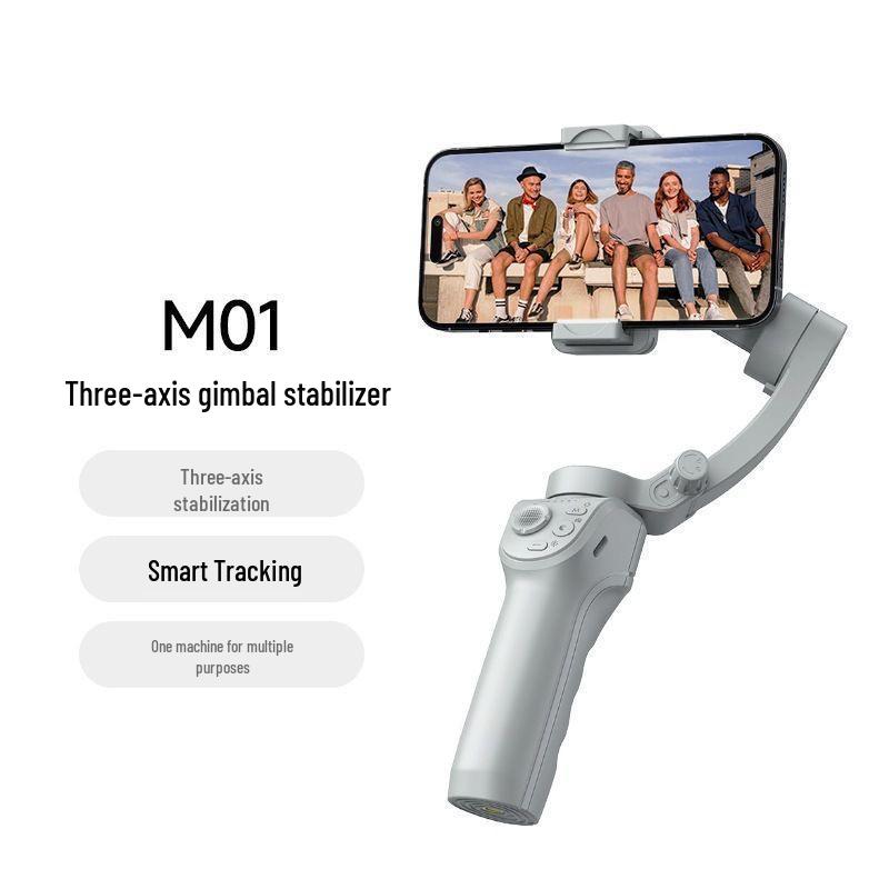 Three-Axis Smart Gimbal: Anti-Shake Stabilizer with Face Tracking for Mobile Live Streaming and Photography