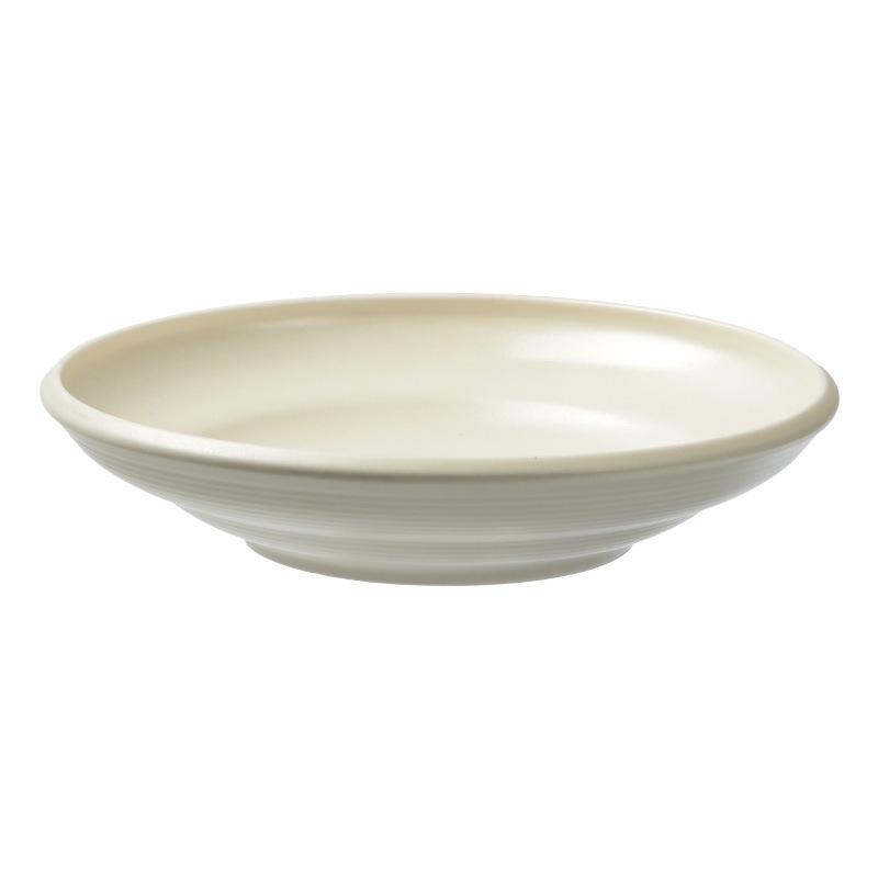 Premium Sense Simple Large Bowl Tableware Household Round Vegetable Bowl Solid Color Round Dessert Bowl Dim Sum Bowl Special Salad Bowl