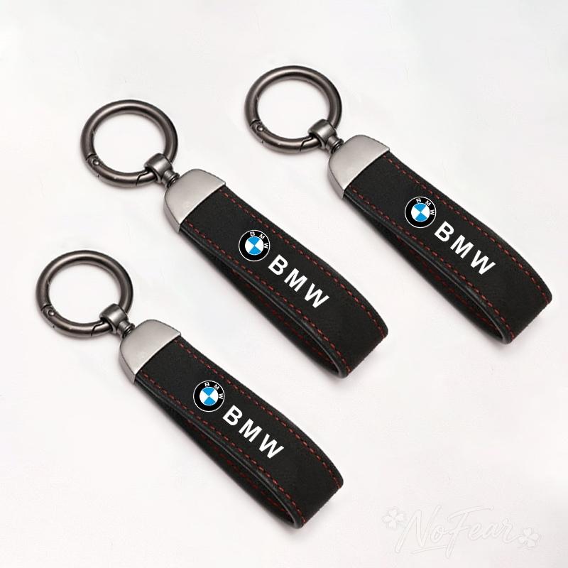 Leather Car Emblem Keychain Keyring For BMW F30 F10 E90 F20 E46 E60 E70 E39 E36 E87 X7 E92 E91 E28 X3 X1 X2X5 X6 E3 Car stickers rvsh75