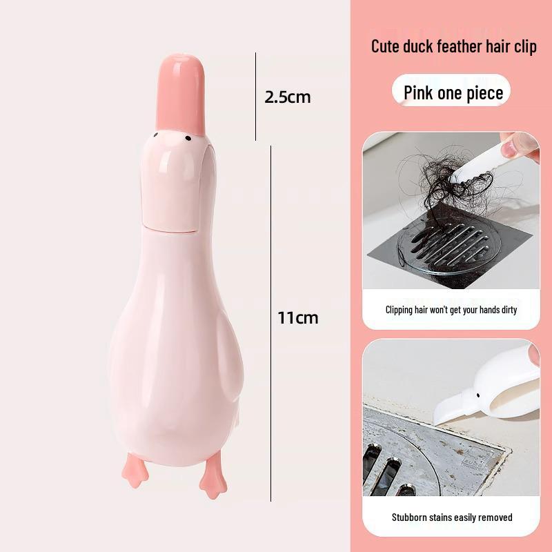 Cute Duck Bathroom Hair Cleaning Clip - Drain Clog Tool