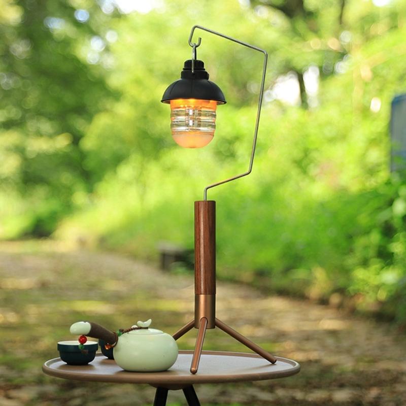 Lanterns Hanging Rack Portable Camping Light Table Stand Outdoor Foldable Lamps Support Stand Camping Accessoies Durable