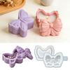 INTODIY Girl Heart Butterfly Knot Storage Box Silicone Mold Desktop Ornament Butterfly Aromatherapy Candle Cup Gypsum Mold