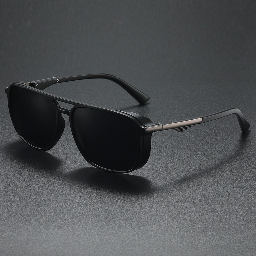 Men'S Square Polarized Sunglasses Uv400 Protection Anti-Glare Sun Shades Glasses For Driving Fishing Cycling Outdoor Activities