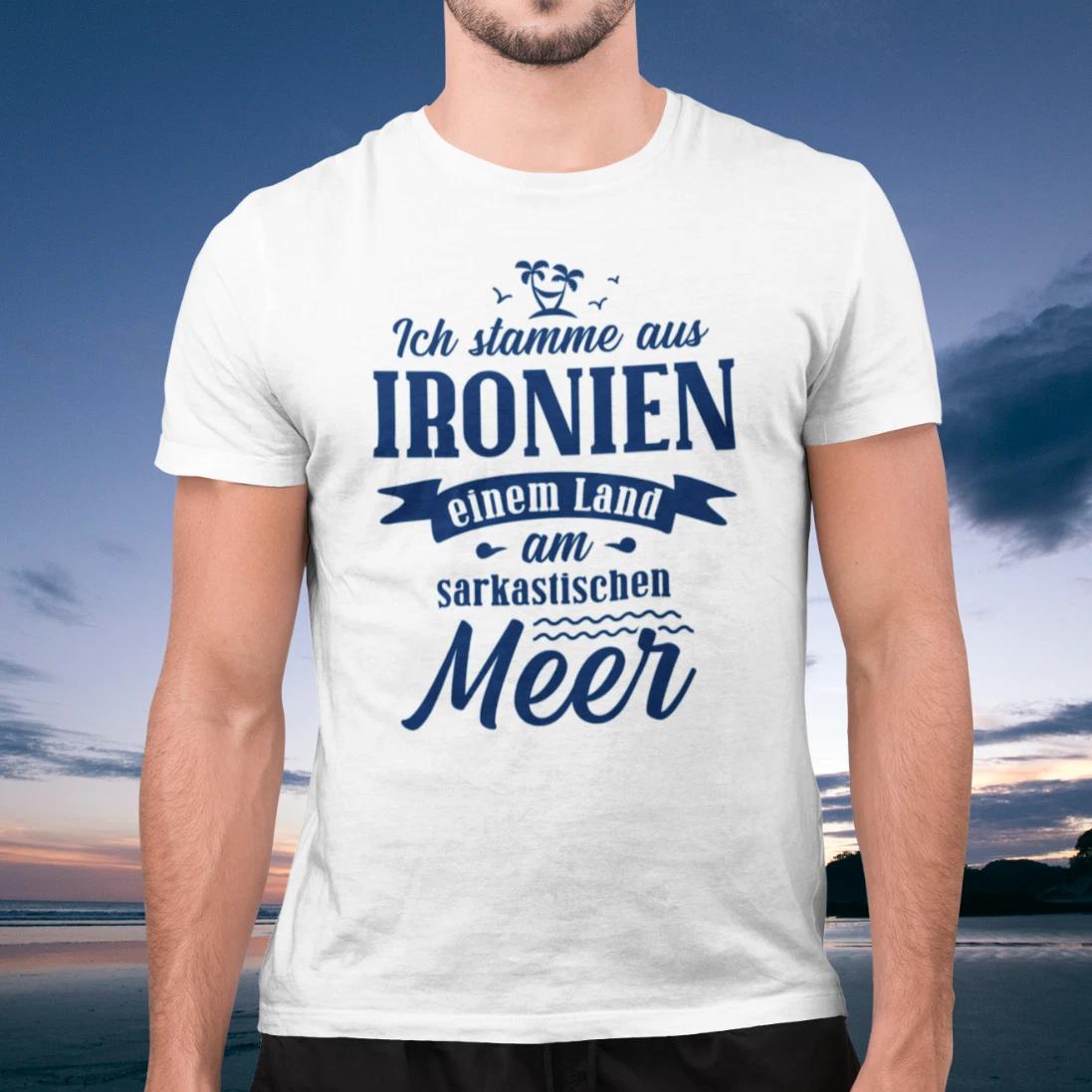 Men s and Women s T-shirts I Come From Ironia A Land By The Sarcastic Sea Funny Fun Fun XXL