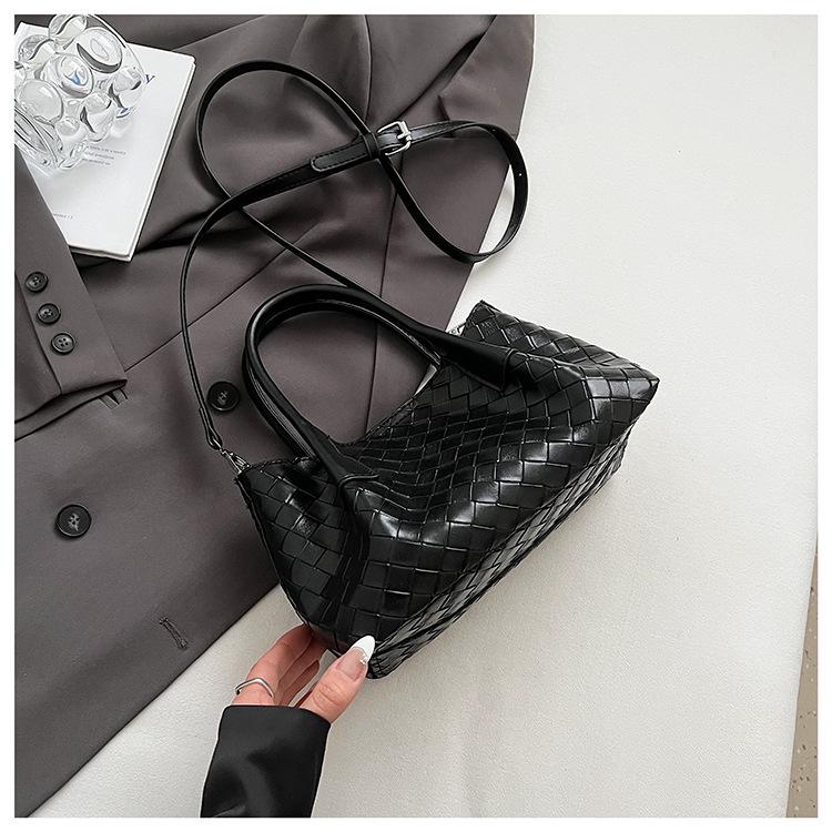 

Niche vegetable basket bag 2025 spring new Korean high-end fashion versatile messenger handbag handbag чёрный