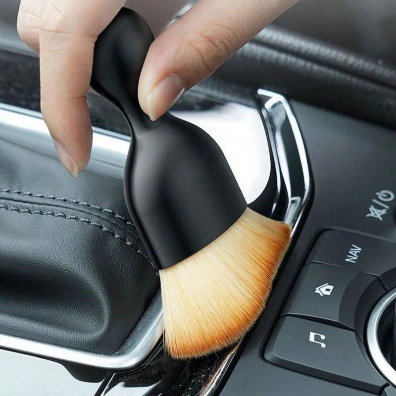 Car Interior Detailing Brush, Auto Interior Soft Hair Removal Brush,Car Cleaning Brush Interior Soft Bristles Detailing Brush Dusting Tool For Car