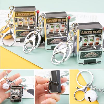 Oyun Dekompresyon Slot Makinesi Anahtarlık Anahtarlık Mini Meyve El Konsolu