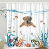 Galactic Cat Astronaut Waterproof Shower Curtain - Space Adventure with Dinosaur Ride for a Fun and Quirky Bathroom Decor