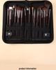 18-Piece Professional Animal Hair Makeup Brush Set - Soft Hair Brushes for Eye Shadow, Powder, and Blush.