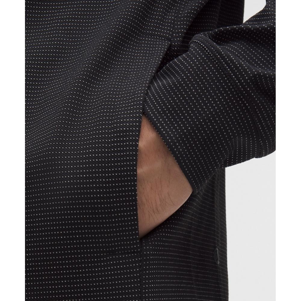 Lululemon Reflective Knit Running Half Zip White Black